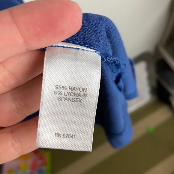 J.Jill Wearever Collection Size Medium Blue Tank Top Shirt Casual Basic Layering - Picture 3 of 5